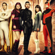 From left to right: Excelsor (Patrick Baladi), She-Force (Rebekah Staton), Timebomb (James Lance), Electroclash (Claire Keelan), and the Hotness (Nicholas Burns).